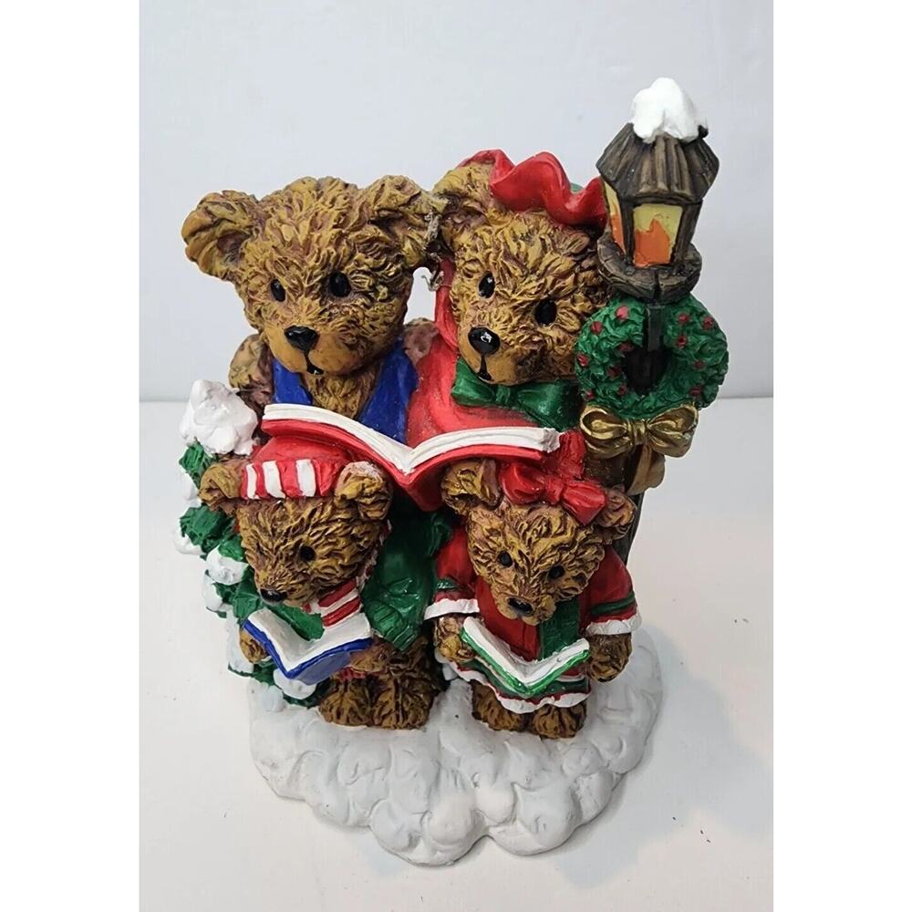 Vtg 1995 Hollybeary USA "Just Beary South of The North Pole" Christmas Figurine